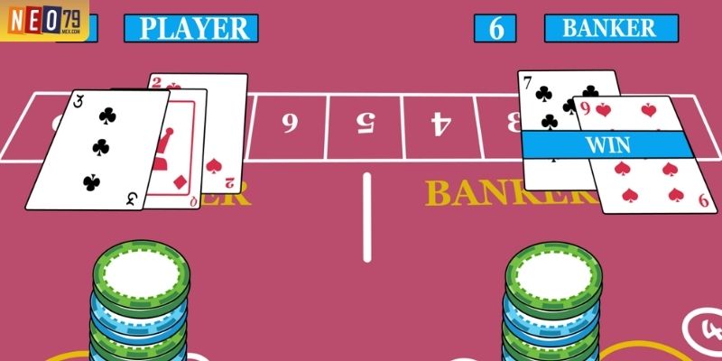 Cách tính điểm bài Baccarat theo số nút, không xét chất bài