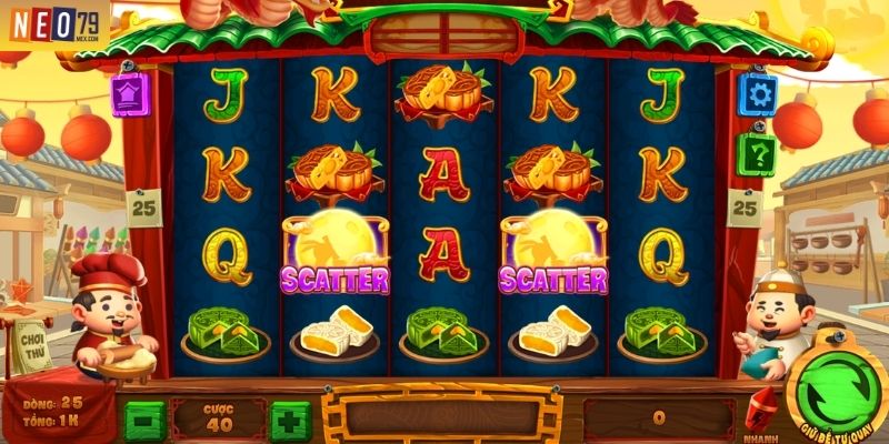 Giao diện nổ hũ Phá Cỗ Đèn Rồng NEO79 với bố cục 5 trục