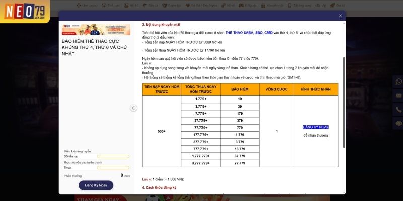Hoàn trả thể thao 3% giúp giảm rủi ro khi chơi dài hạn