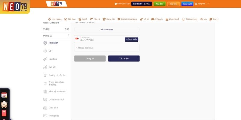 KYC tại NEO79 đóng vai trò lớp bảo vệ pháp lý tài khoản