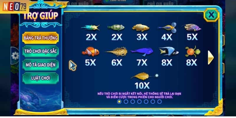 Phân loại cá theo hệ số trong bắn cá Dragon Fishing NEO79