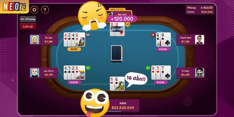 Tâm lý ổn định giúp ra quyết định chuẩn trong xì dách